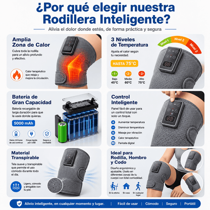MASAJEADOR TÉRMICO 3 EN 1 - ALIVIA EL DOLOR RAPIDAMENTE